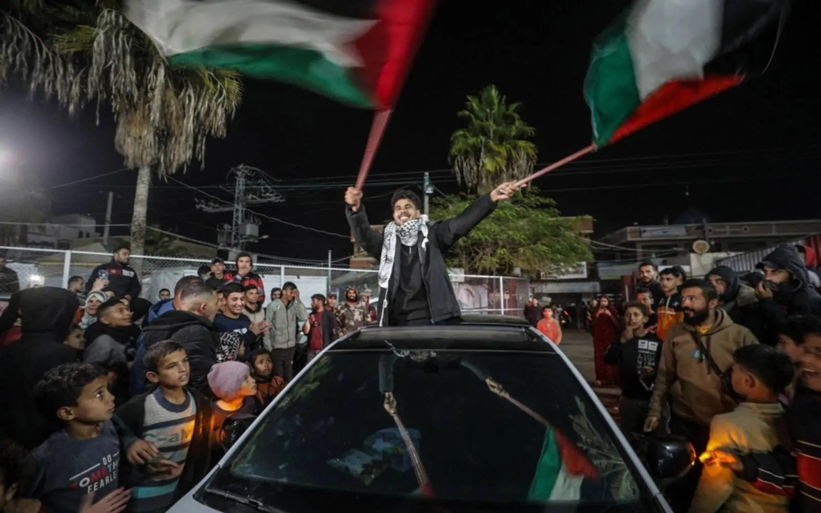 Palestinians in Gaza celebrated the ceasefire as a victory as the Resistance could not be defeated